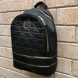 Frank Lyman black with gold backpack